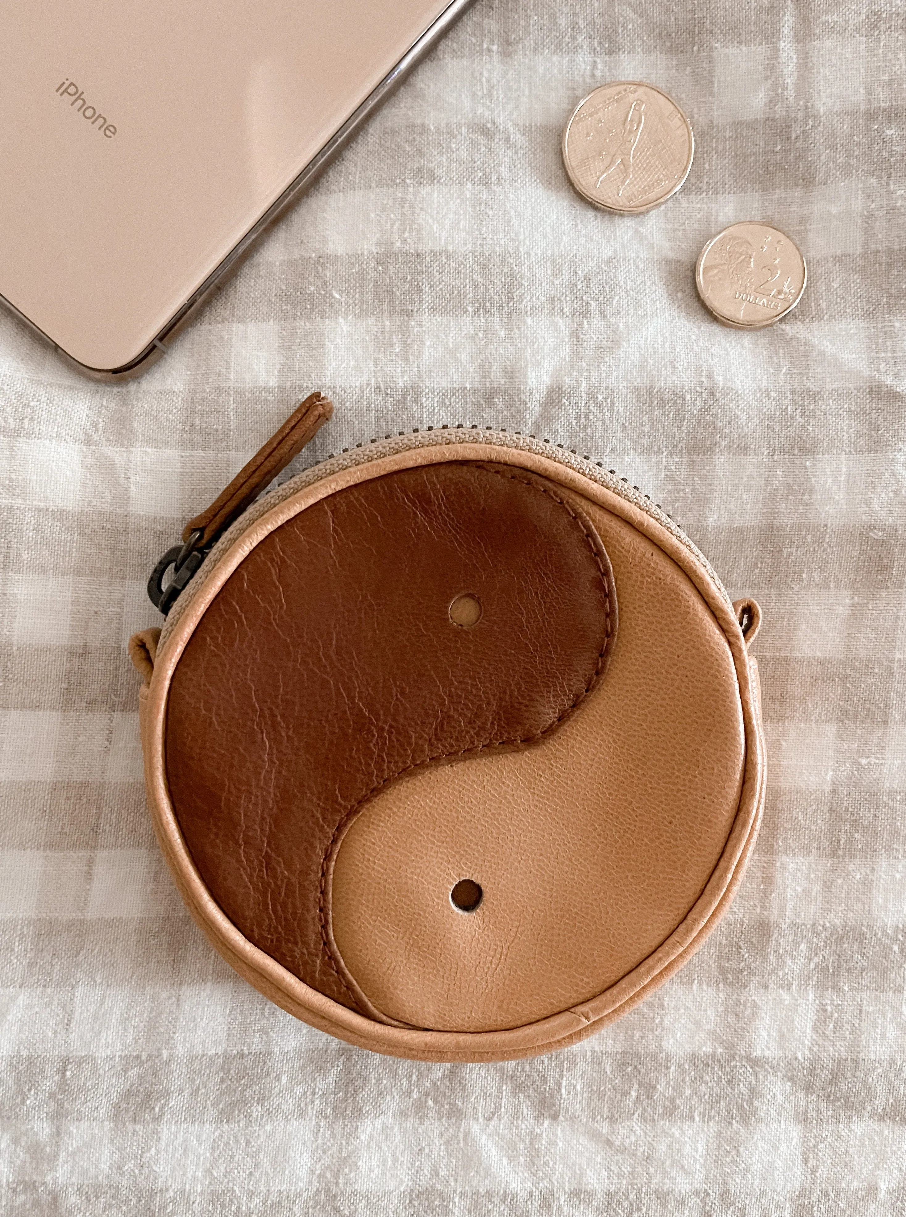 Yin Yang Coin Purse Choc