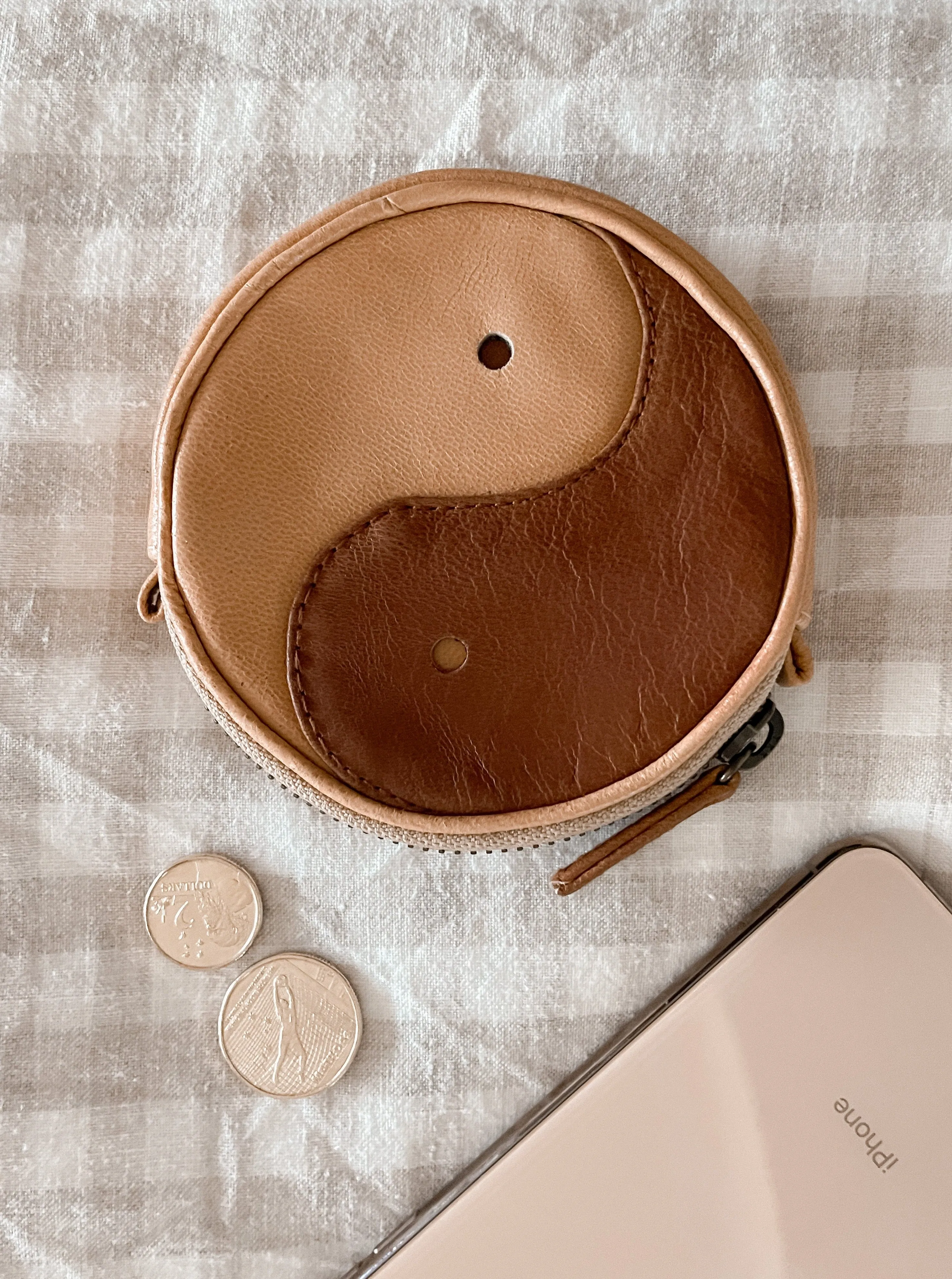 Yin Yang Coin Purse Choc